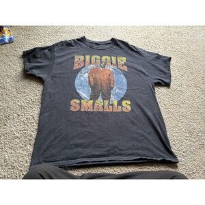 BIGGIE SMALLS BLACK SHIRT T-SHIRT SZ XL B.I.G.